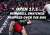 17.1 dumbbell snatches burpees