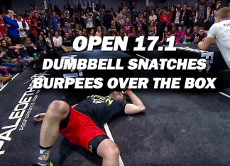 17.1 dumbbell snatches burpees