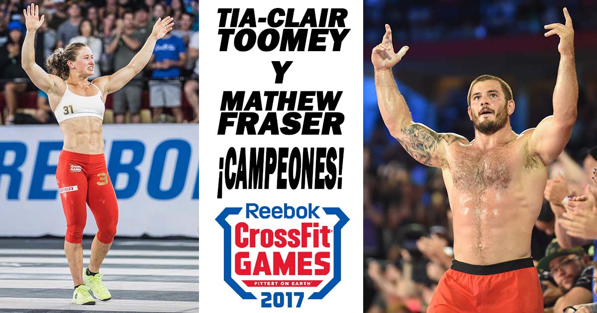 Tia-Clair Toomey y Mat Fraser campeones de los Reebok Crossfit 